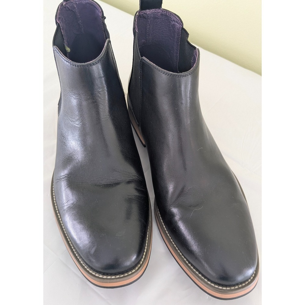 JACK THREADS JT Chelsea Ankle Boots Men's Sz 9 Black Leather Pull On KIMBO